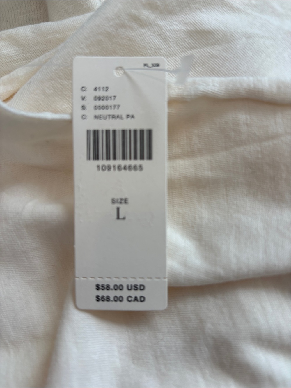 Maeve/Anthropologie The Caitlin Boxy Tee in Neutral Pattern. NWT - Picture 10 of 13